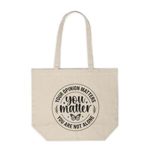 You Matter Mental Health Awareness Custom Canvas Tote Bag